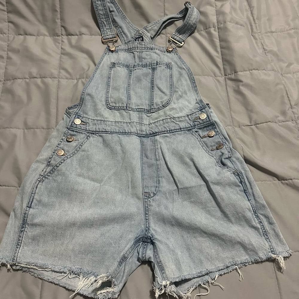 GAP Denim Light Blue Overalls - size small